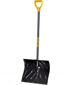 True Temper Lawn & Garden Hand Tools 18-in Poly Snow Shovel with 36-in Steel Handle