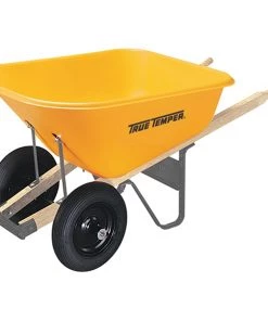 True Temper Wheelbarrows & Yard Carts 8-cu ft Poly Wheelbarrow