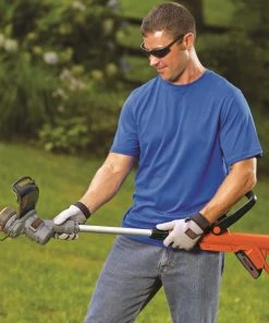 BLACK+DECKER Trimmers & Edgers 20-Volt Max 12-in Straight Cordless String Trimmer with Edger Capable (Battery Included) -Outdoor Tools Online Shop 04965300