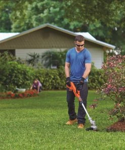 BLACK+DECKER Trimmers & Edgers 20-Volt Max 12-in Straight Cordless String Trimmer with Edger Capable (Battery Included) -Outdoor Tools Online Shop 04965301