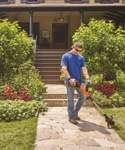 BLACK+DECKER Trimmers & Edgers EASYFEED 20-Volt Max 12-in Straight Cordless String Trimmer with Edger Capable (Battery Included) -Outdoor Tools Online Shop 05245990