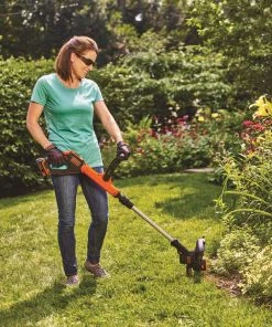 BLACK+DECKER Trimmers & Edgers EASYFEED 20-Volt Max 12-in Straight Cordless String Trimmer with Edger Capable (Battery Included) -Outdoor Tools Online Shop 05245991