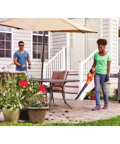 BLACK+DECKER Leaf Blowers 20-volt Max 80-CFM Handheld Cordless Electric Leaf Blower (Battery Included) -Outdoor Tools Online Shop 07611088