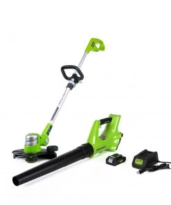 Greenworks Power Equipment Combo Kits 2-Piece 24-volt Cordless Power Equipment Combo Kit
