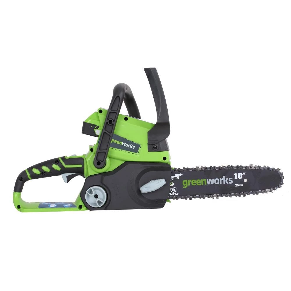 Greenworks Chainsaws & Pole Saws 24-Volt 10-in Cordless Electric Chainsaw 2 Ah (Battery & Charger Included) 3 Greenworks Chainsaws & Pole Saws 24-Volt 10-in Cordless Electric Chainsaw 2 Ah (Battery & Charger Included) - Image 3