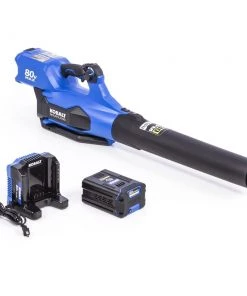 Kobalt Leaf Blowers 80-volt Max 630-CFM Brushless Handheld Cordless Electric Leaf Blower 2.5 Ah (Battery & Charger Included)