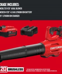 CRAFTSMAN Leaf Blowers V20 20-volt Max 350-CFM Brushless Handheld Cordless Electric Leaf Blower (Battery Included) -Outdoor Tools Online Shop 09806760