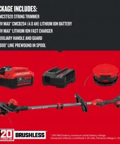 CRAFTSMAN Trimmers & Edgers WEEDWACKER V20 20-Volt Max 13-in Straight Cordless String Trimmer (Battery Included) -Outdoor Tools Online Shop 09806983