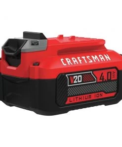 CRAFTSMAN Power Equipment Parts 20-Volt Max 4 Ah Rechargeable Lithium Ion (Li-Ion) Cordless Power Equipment Battery
