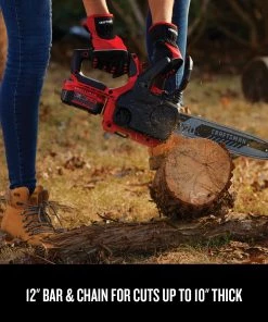 CRAFTSMAN Chainsaws & Pole Saws V20 20-volt Max 12-in Cordless Electric Chainsaw 4 Ah (Battery & Charger Included) -Outdoor Tools Online Shop 09832616