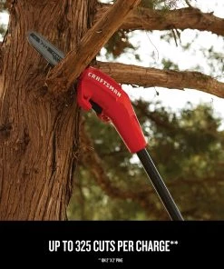 CRAFTSMAN Chainsaws & Pole Saws V20 20-Volt Max 8-in Cordless Electric Pole Saw (Battery & Charger Included) -Outdoor Tools Online Shop 09832632