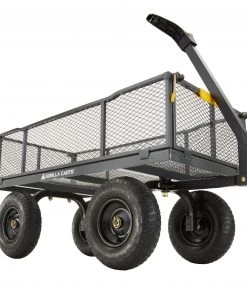 Gorilla Carts Wheelbarrows & Yard Carts 6-cu ft Steel Yard Cart