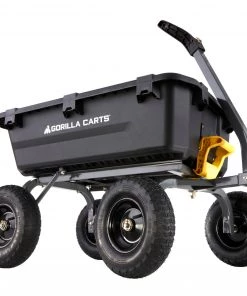 Gorilla Carts Wheelbarrows & Yard Carts 7-cu ft Poly Yard Cart