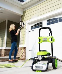Greenworks Pressure Washers 2000-PSI 1.2-GPM Cold Water Electric Pressure Washer -Outdoor Tools Online Shop 10217261