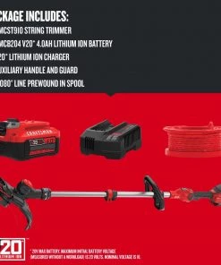 CRAFTSMAN Trimmers & Edgers WEEDWACKER V20 20-Volt Max 13-in Straight Cordless String Trimmer with Edger Capable (Battery Included) 24 CRAFTSMAN Trimmers & Edgers WEEDWACKER V20 20-Volt Max 13-in Straight Cordless String Trimmer with Edger Capable (Battery Included) -Outdoor Tools Online Shop 10286623