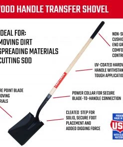 CRAFTSMAN Lawn & Garden Hand Tools 44-in Wood Handle Transfer Shovel 12 CRAFTSMAN Lawn & Garden Hand Tools 44-in Wood Handle Transfer Shovel -Outdoor Tools Online Shop 10294617