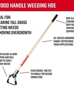 CRAFTSMAN Lawn & Garden Hand Tools 54-in Wood-Handle Action Hoe -Outdoor Tools Online Shop 10339251