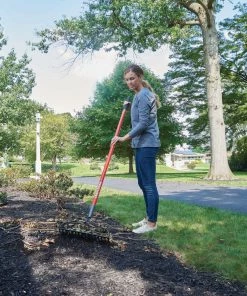 CRAFTSMAN Lawn & Garden Hand Tools 57.25-in L Fiberglass-Handle Welded Steel Garden Rake -Outdoor Tools Online Shop 10339295 scaled