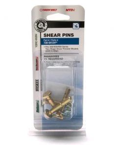 Troy-Bilt Snow Blower Parts & Accessories Metal Snow Blower Shear Pins -Outdoor Tools Online Shop 10421157