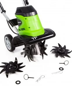 Greenworks Tillers & Cultivators 8.5-Amp 11-in Forward-rotating Corded Electric Cultivator -Outdoor Tools Online Shop 10557908