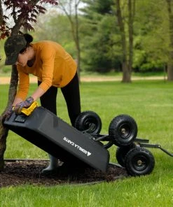 Gorilla Carts Wheelbarrows & Yard Carts 4-cu ft Poly Yard Cart -Outdoor Tools Online Shop 11064523 scaled