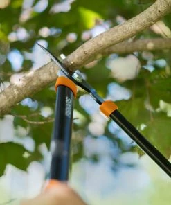 Fiskars Lawn & Garden Hand Tools Power-Lever 21.25-in Steel Compound Bypass Lopper -Outdoor Tools Online Shop 11383466