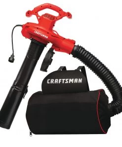 CRAFTSMAN Leaf Blowers 12-Amp 450-CFM 260-MPH Corded Electric Leaf Blower (Vacuum Kit Included)