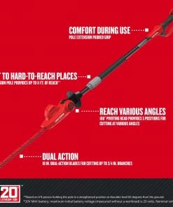CRAFTSMAN Trimmers & Edgers 20-Volt Max 18-in Dual Cordless Electric Hedge Trimmer (Battery & Charger Included) -Outdoor Tools Online Shop 11633538
