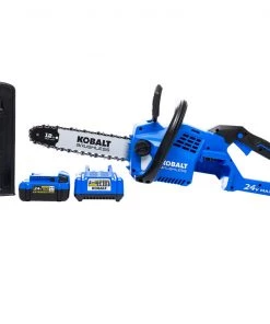 Kobalt Chainsaws & Pole Saws 24-Volt 12-in Brushless Cordless Electric Chainsaw 4 Ah (Battery & Charger Included)