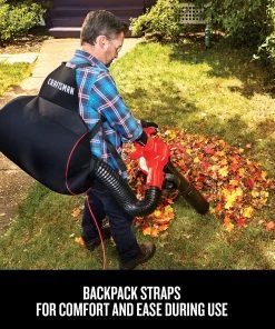 CRAFTSMAN Leaf Blowers 12-Amp 450-CFM 260-MPH Corded Electric Leaf Blower (Vacuum Kit Included) -Outdoor Tools Online Shop 11736191