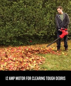 CRAFTSMAN Leaf Blowers 12-Amp 450-CFM 260-MPH Corded Electric Leaf Blower (Vacuum Kit Included) -Outdoor Tools Online Shop 11736193