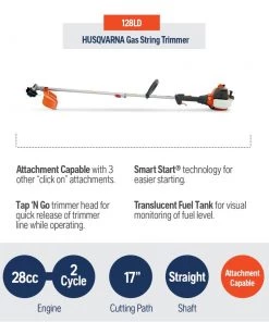 Husqvarna Trimmers & Edgers 128LD 28-cc 2-Cycle 17-in Straight Shaft Gas String Trimmer with Attachment Capable -Outdoor Tools Online Shop 11904224