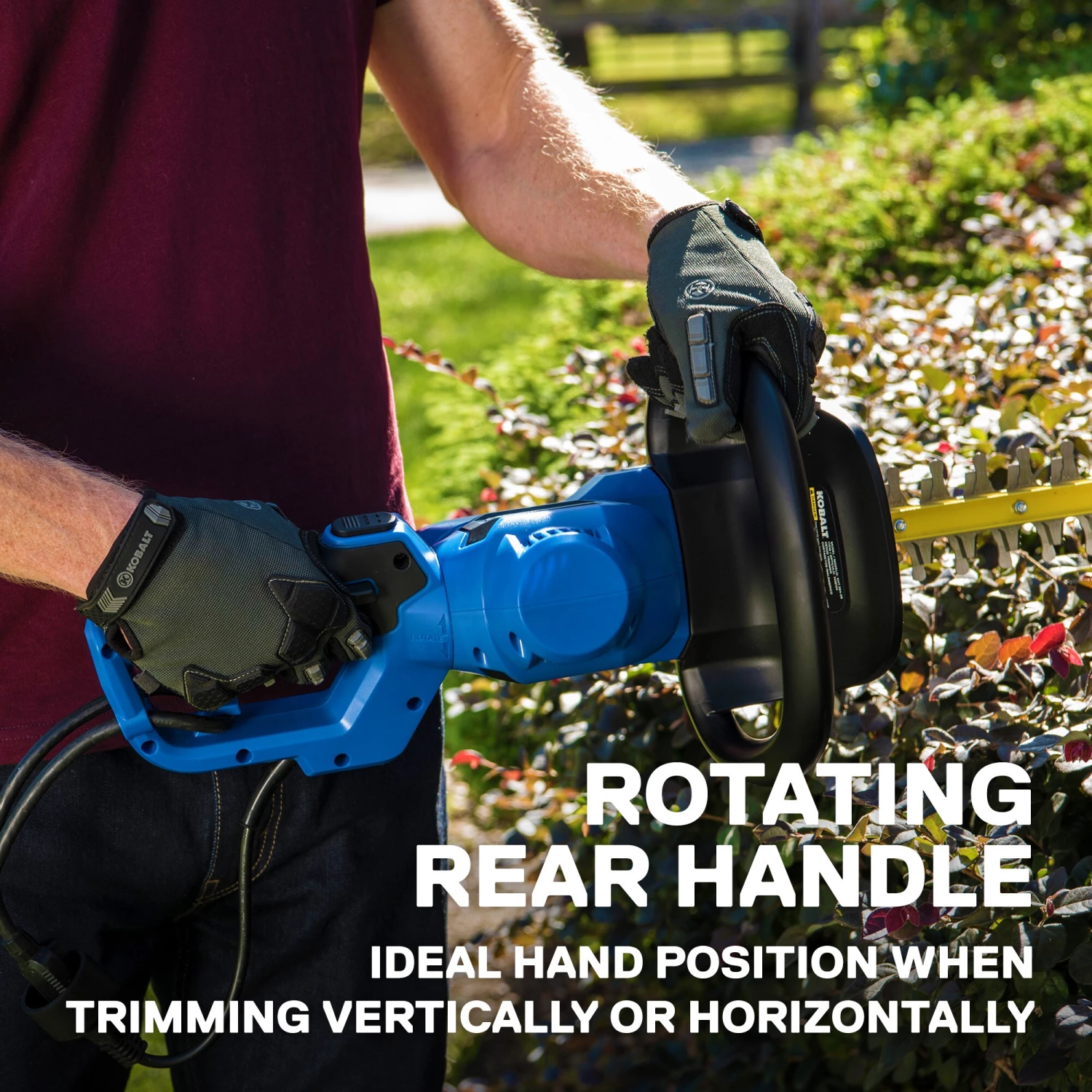 Kobalt Trimmers & Edgers 4-Amp 26-in Corded Electric Hedge Trimmer 6 Kobalt Trimmers & Edgers 4-Amp 26-in Corded Electric Hedge Trimmer - Image 6