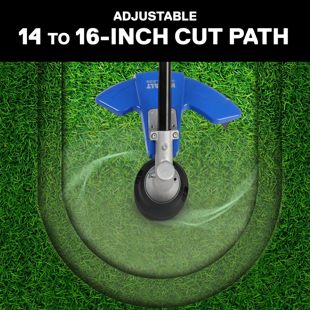 Kobalt Trimmers & Edgers 40-Volt Max 16-in Straight Cordless String Trimmer with Attachment Capable and (Battery Included) 4 Kobalt Trimmers & Edgers 40-Volt Max 16-in Straight Cordless String Trimmer with Attachment Capable and (Battery Included) - Image 4