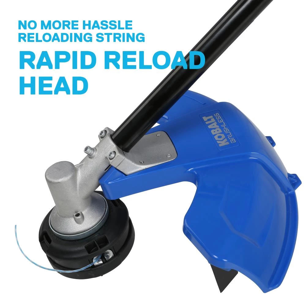 Kobalt Trimmers & Edgers 40-Volt Max 16-in Straight Cordless String Trimmer with Attachment Capable and (Battery Included) 5 Kobalt Trimmers & Edgers 40-Volt Max 16-in Straight Cordless String Trimmer with Attachment Capable and (Battery Included) - Image 5