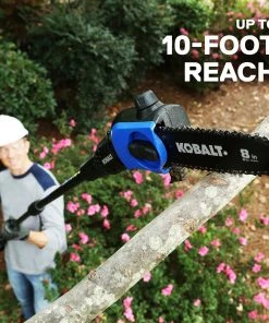 Kobalt Chainsaws & Pole Saws 40-Volt Max 8-in Cordless Electric Pole Saw (Battery & Charger Included) -Outdoor Tools Online Shop 12234439