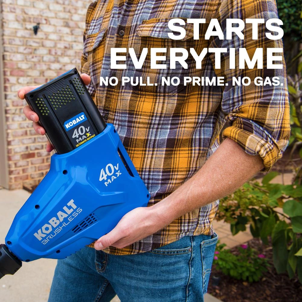 Kobalt Trimmers & Edgers 40-Volt Max 16-in Straight Cordless String Trimmer with Attachment Capable and (Battery Included) 11 Kobalt Trimmers & Edgers 40-Volt Max 16-in Straight Cordless String Trimmer with Attachment Capable and (Battery Included) - Image 11