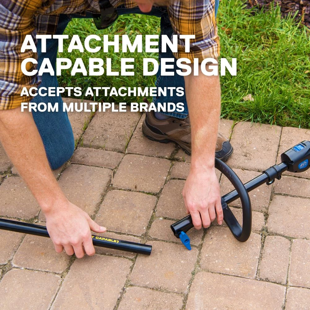 Kobalt Trimmers & Edgers 40-Volt Max 16-in Straight Cordless String Trimmer with Attachment Capable and (Battery Included) 12 Kobalt Trimmers & Edgers 40-Volt Max 16-in Straight Cordless String Trimmer with Attachment Capable and (Battery Included) - Image 12