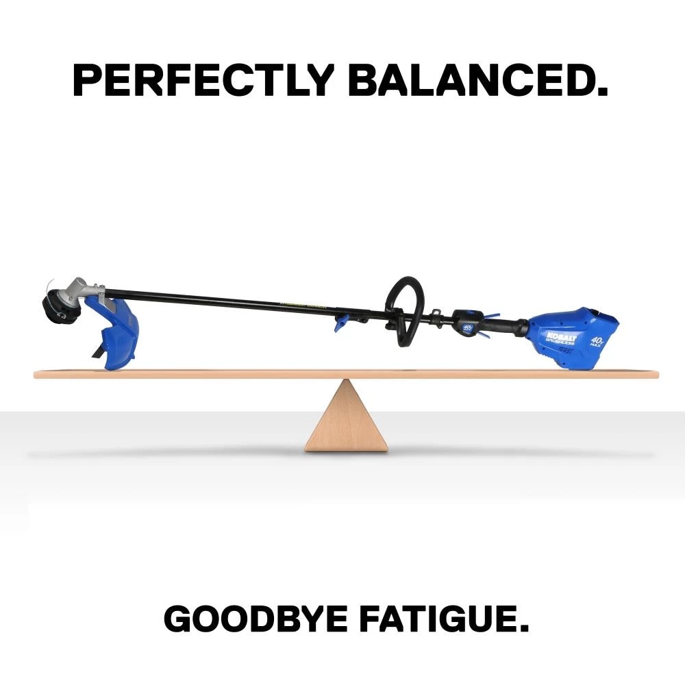 Kobalt Trimmers & Edgers 40-Volt Max 16-in Straight Cordless String Trimmer with Attachment Capable and (Battery Included) 10 Kobalt Trimmers & Edgers 40-Volt Max 16-in Straight Cordless String Trimmer with Attachment Capable and (Battery Included) - Image 10