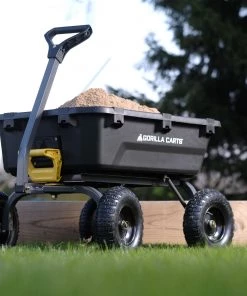 Gorilla Carts Wheelbarrows & Yard Carts 7-cu ft Poly Yard Cart -Outdoor Tools Online Shop 15092926 scaled