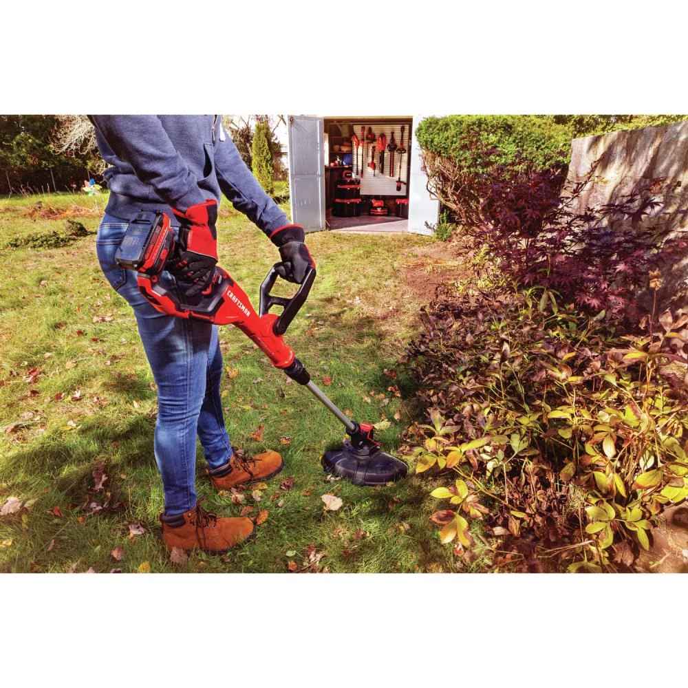 CRAFTSMAN Trimmers & Edgers WEEDWACKER V20 20-Volt Max 13-in Straight Cordless String Trimmer with Edger Capable (Battery Included) 12 CRAFTSMAN Trimmers & Edgers WEEDWACKER V20 20-Volt Max 13-in Straight Cordless String Trimmer with Edger Capable (Battery Included) - Image 12