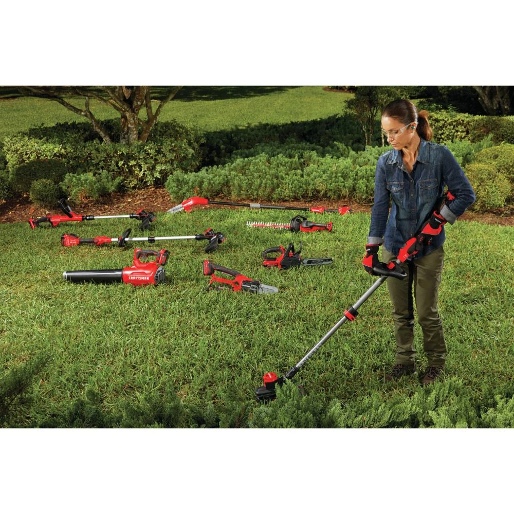 CRAFTSMAN Trimmers & Edgers WEEDWACKER V20 20-Volt Max 13-in Straight Cordless String Trimmer with Edger Capable (Battery Included) 17 CRAFTSMAN Trimmers & Edgers WEEDWACKER V20 20-Volt Max 13-in Straight Cordless String Trimmer with Edger Capable (Battery Included) - Image 17