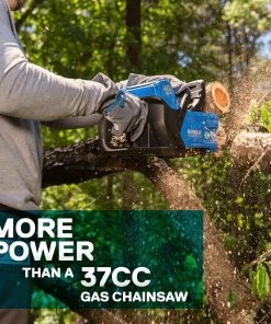 Kobalt Chainsaws & Pole Saws 40-Volt 14-in Brushless Cordless Electric Chainsaw 4 Ah (Battery & Charger Included) -Outdoor Tools Online Shop 15356147