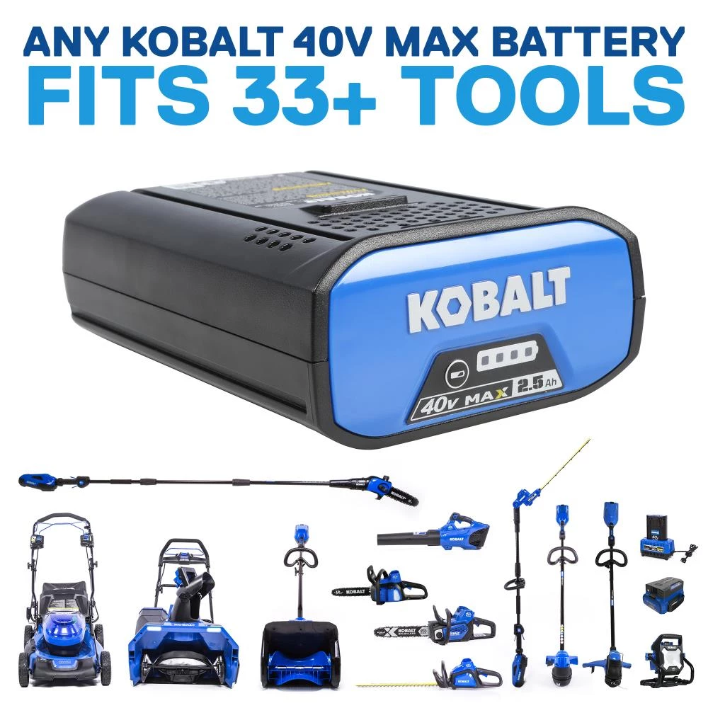 Kobalt Trimmers & Edgers 40-Volt Max 16-in Straight Cordless String Trimmer with Attachment Capable and (Battery Included) 14 Kobalt Trimmers & Edgers 40-Volt Max 16-in Straight Cordless String Trimmer with Attachment Capable and (Battery Included) - Image 14
