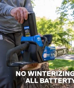 Kobalt Chainsaws & Pole Saws 40-Volt 14-in Brushless Cordless Electric Chainsaw 4 Ah (Battery & Charger Included) -Outdoor Tools Online Shop 15925936