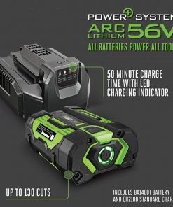 EGO Chainsaws & Pole Saws POWER+ 56-Volt 14-in Brushless Cordless Electric Chainsaw 2.5 Ah (Battery & Charger Included) -Outdoor Tools Online Shop 16505151