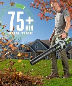 EGO Leaf Blowers POWER+ 530-CFM 56-volt 530-CFM Brushless Handheld Cordless Electric Leaf Blower 2.5 Ah (Battery & Charger Included) -Outdoor Tools Online Shop 16508717