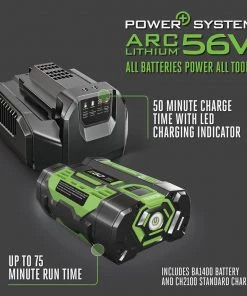 EGO Leaf Blowers POWER+ 530-CFM 56-volt 530-CFM Brushless Handheld Cordless Electric Leaf Blower 2.5 Ah (Battery & Charger Included) -Outdoor Tools Online Shop 16508718