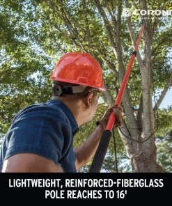 Corona Chainsaws & Pole Saws 16-ft Fiberglass Pass-thru Pole Pruner 12 Corona Chainsaws & Pole Saws 16-ft Fiberglass Pass-thru Pole Pruner -Outdoor Tools Online Shop 17881767