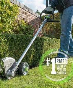 EGO Trimmers & Edgers POWER+ Multi-Head System 56-Volt 8-in Handheld Cordless Electric Lawn Edger (Battery Included) -Outdoor Tools Online Shop 17885474